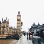 people near Big Ben in London